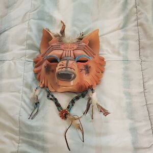 Vintage 2005 Collections Ect. Wolf Head Mask Wall Decor